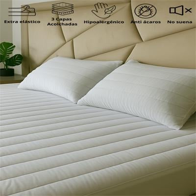 Combo Protector acolchado + 2 fundas