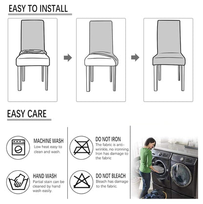 Fundas Elásticas Sillas Comedor Set x6