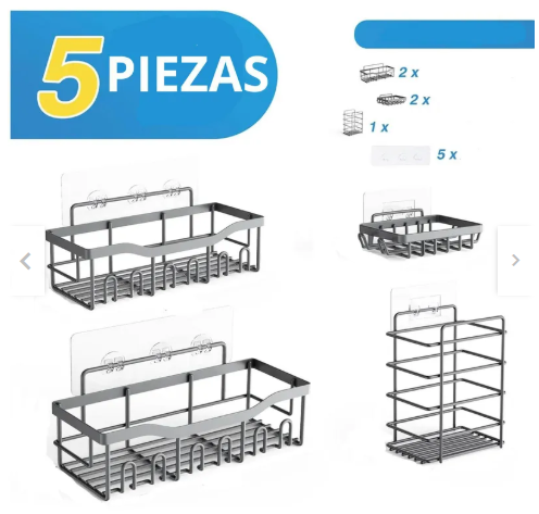Organizador de Ducha Horizontal  5 en 1