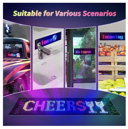 Letrero LED Programable RGB Animación