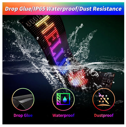 Letrero LED Programable RGB Animación